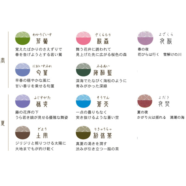 四季織マーカー SHIKIORI 水性染料 ツインタイプ 20色セット セーラー万年筆 25-5400-000