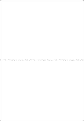 納品書・各種伝票等の出力に最適 オフィスのプリンターでそのまま印刷できます! ミシン目入りコピー用紙(A4サイズ)2分割 100枚 アトリエミシンメヨウシ2ブンカツ