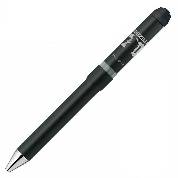 【限定】ゼブラ シャーボNu ゴジラ デザイン 回転式 多機能ペン ボール径0.5/0.7mm 専用化粧箱付き 3機能(2色エマルジョン芯黒/赤+シャープ0.5mm) ゼブラ SB35-GZ24/SBS35-GZ24 zen_2511