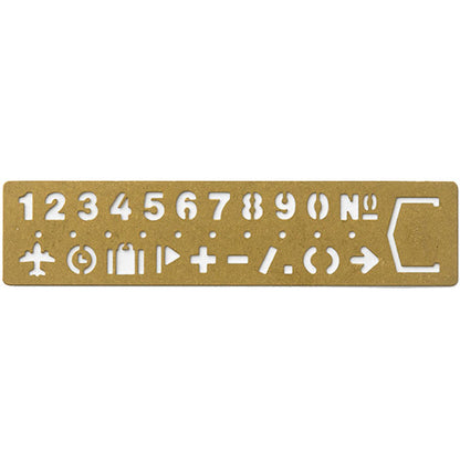 TRAVELER’S COMPANY／BRASS PRODUCTS TRCブラス テンプレートブックマークナンバー デザインフィル 42168 [M便 1/20]