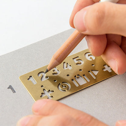 TRAVELER’S COMPANY／BRASS PRODUCTS TRCブラス テンプレートブックマークナンバー デザインフィル 42168 [M便 1/20]