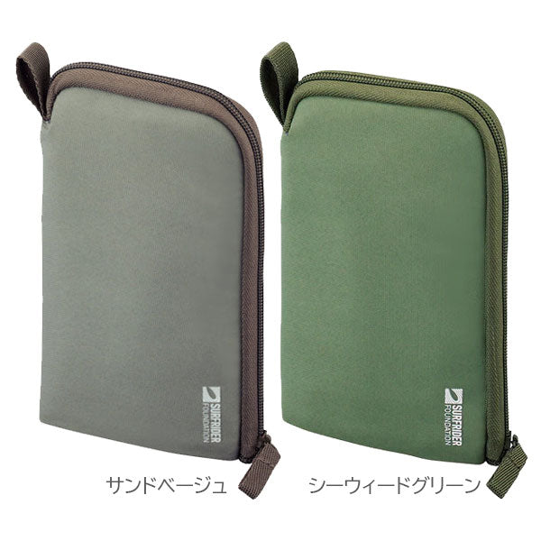 《LIHIT LAB.×SURFRIDER FOUNDATION》 スタンドペンポーチ [全5色] ペンケース マルチポーチ リヒトラブ A-3201[M便 1/1]