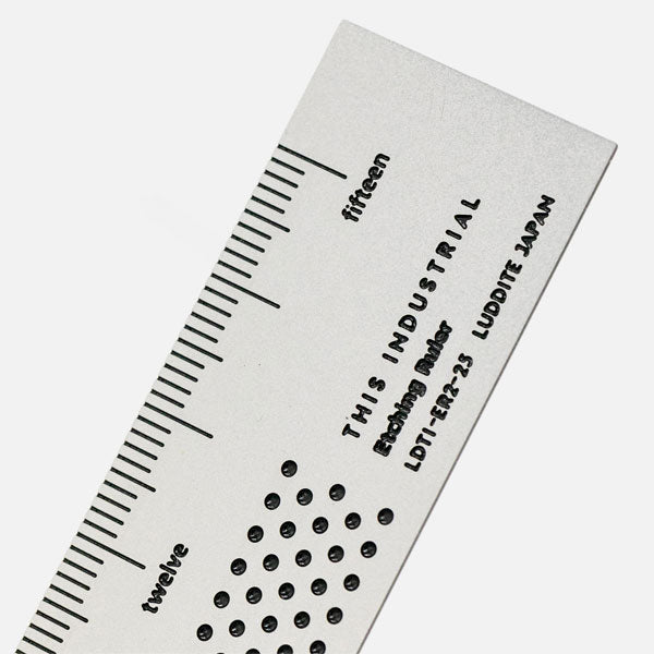 THIS INDUSTRIAL Etching Ruler［全4種］ 15cm ルーラー 定規 ラダイト［Luddite］LDTI-ER-25［M便 1/3］