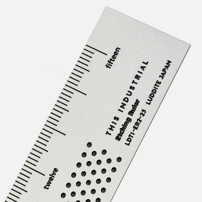 THIS INDUSTRIAL Etching Ruler［全4種］ 15cm ルーラー 定規 ラダイト［Luddite］LDTI-ER-25［M便 1/3］