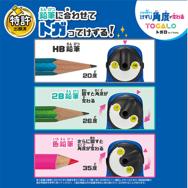 手動 鉛筆けずり 　TOGALO (トガロ ) [全5色] クツワ 　RS034*