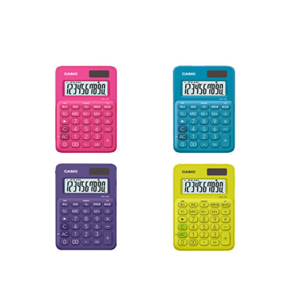 CASIO カラフル電卓 ミニミニジャストタイプ [全4色] カシオ計算機 MW-C8C [M便 1/3]