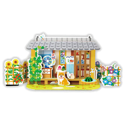 サマーグリーティングカード 《立体カード》 夏の家3 日本ホールマーク 825-041 [M便 1/4]