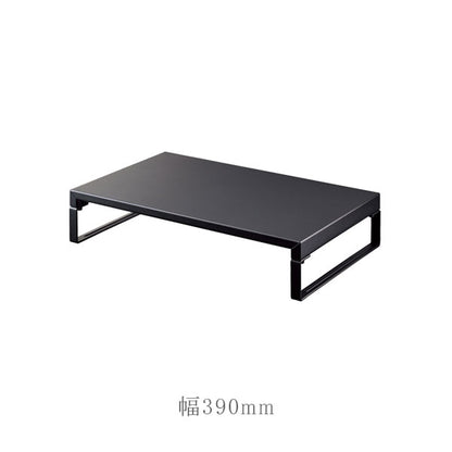 机上台 マットブラック ロータイプ・幅390mm/幅590mm LIHITLAB(リヒトラブ) A-7330/7332-124