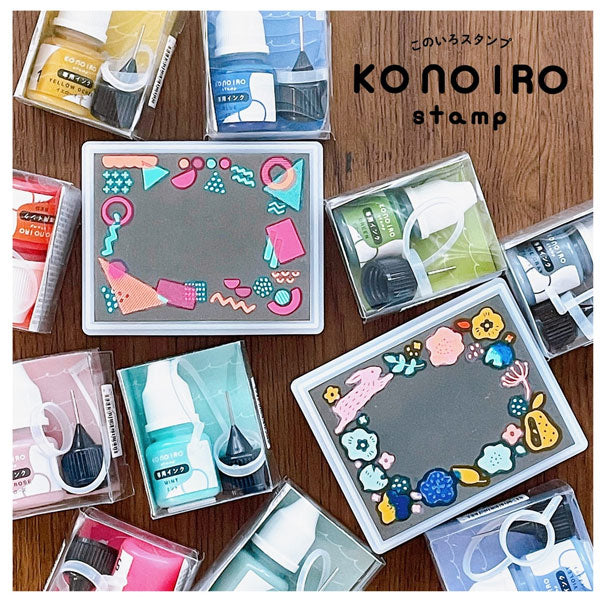 ＫＯＮＯＩＲＯ ｓｔａｍｐ インクセット (このいろスタンプ) 全６種 こどものかお 1806-00*