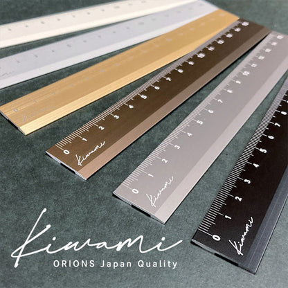 Kiwami LR左右利き手対応アルミ定規 15cm [全6色] 共栄プラスチック  KLR-15[M便 1/30]
