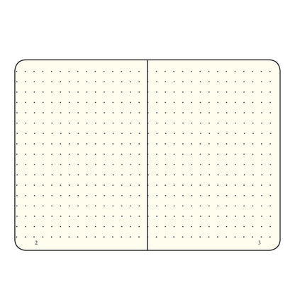 ≪ドット≫ LEUCHTTURM1917(ロイヒトトゥルム) ノート 　ミディアムサイズ Ａ５ Dotted(ドット) 　Navy(ネイビー) 342925 【ネコポス可】