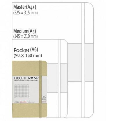 ≪ドット≫　LEUCHTTURM1917(ロイヒトトゥルム)　ノート　ポケットサイズ　Ａ６　Dotted(ドット罫)　ベリー　1896-344805　【ネコポス可】
