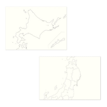 カルトグラフィー/大人の白地図 [ブック] A5 ニホン　マルアイ　82CG-A5J