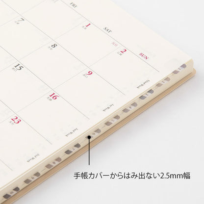 手帳周り文具 インデックスラベル S チラット 数字 [全3種] デザインフィル(ミドリ)　8260　[M便 1/30]
