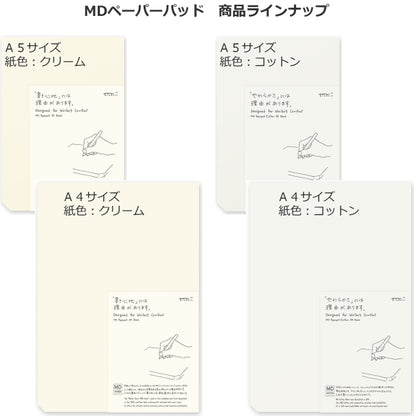 【ＭＤペーパープロダクト】《A5サイズ》  無罫 デザインフィル/ミドリ 15235 【2冊ネコポス可】