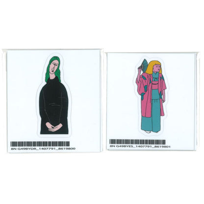 うさぎやオリジナルシール 3枚入 [全2種類] うさぎや U-STICKER [M便 1/42]　文具ラボ2023