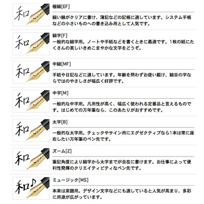 (9/12園田)万年筆 プロフィットカジュアル ゴールドトリム［極細(EF)/細字(F)/中細(MF)/中字(M)/太字(B)/ズーム(Z)/ミュージック(MS)］セーラー万年筆 11-0570【送料無料*】