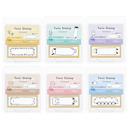 ツインスタンプ《Twin Stamp》浸透印 [全6種類] カミオジャパン 216226〜216231