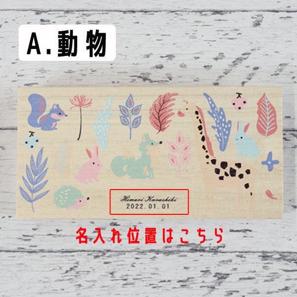 乳歯ケース 長方形 [全５柄 / オリジナル] 名入れ可能 NCｼｶｸ [M便 1/2]