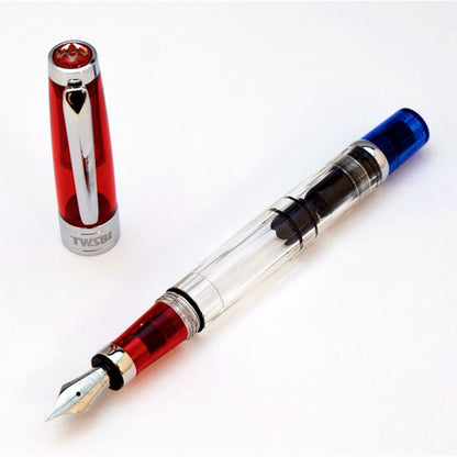 TWSBI Diamond 580 (ツイスビー ダイヤモンド 580) スタンダード 万年筆 ［クリア / ルビーレッド ］M74431*0 / M74460*0 【送料無料※】