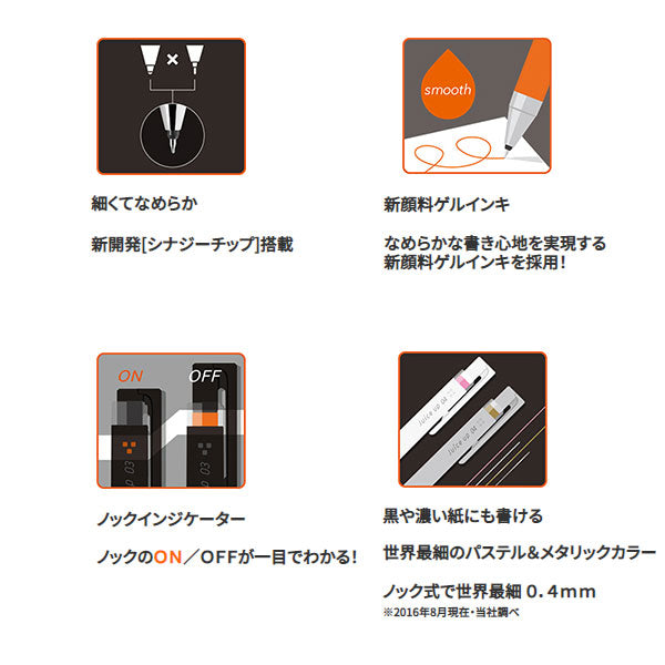 ジュースアップ クラシックグロッシーカラー ６色セット [0.4/0.5mm]パイロット LJP120S*-6CCG [M便 1/4]