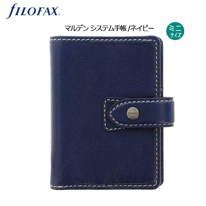 ≪正規取扱店≫FILOFAX /マルデン   システム手帳ミニ<ネイビー/13mmリング/５穴>　25819