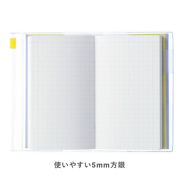 EDiT 手帳用紙を使った小さな方眼ノート B7 PVCカバー付 Japanese Icons 全5色 MARK’S(マークス) EDI-NB36 [M便 1/4]