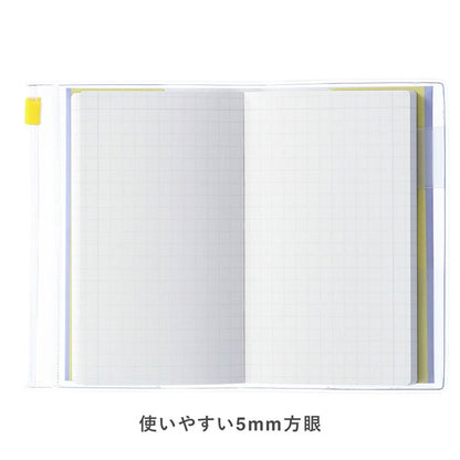 EDiT 手帳用紙を使った小さな方眼ノート B7 PVCカバー付 Japanese Icons 全5色 MARK’S(マークス) EDI-NB36 [M便 1/4]