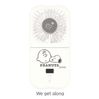 PEANUTS 冷却プレート付 ハンディファン [全2種] 卓上 首掛け カミオジャパン 23043