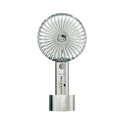 サンリオキャラクターズ HANDY FAN ハローキティ シルバー ストラップ/台座付 クラックス 137069