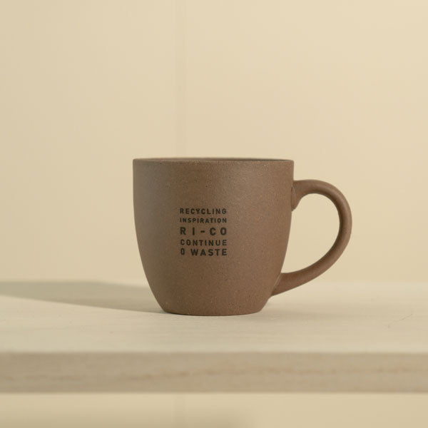 GOOD MORNING マグカップ 200 [ナチュラル] ロゴ入り 再生備前 the continue RI-CO MUG200-N-01 専用ボックス入り