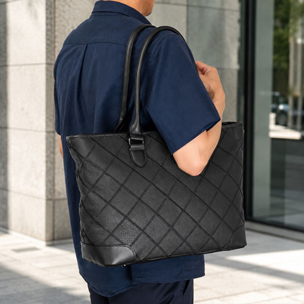 ☆正規販売店☆TRION＜トライオン＞トート(シボ革) キャリーセット PANELシリーズ B4対応 16インチPC収納 トライオン DPC297-BLACK [保証書付き]【送料無料*】