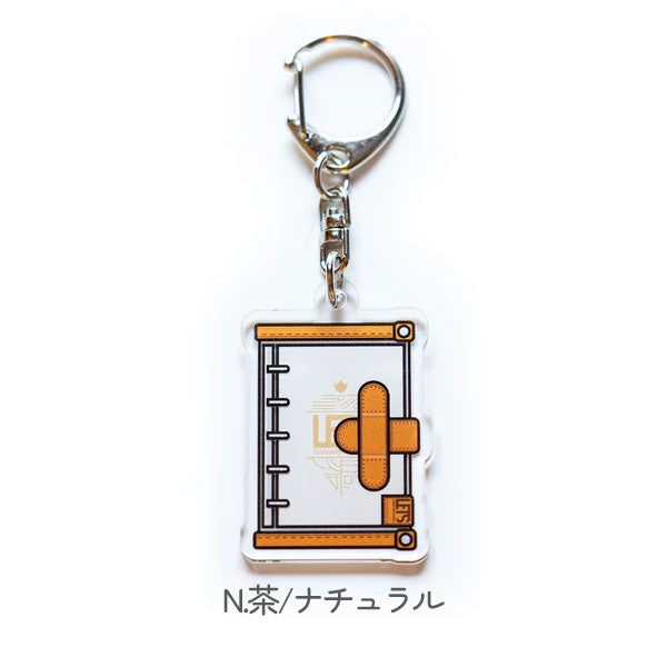 アクリルキーホルダー / LETS手帳 [全6色] LETS STATIONERY GOODS 文匠 L23/4-ACRY-N/B/R/BL/MG/MSG [M便 1/15]
