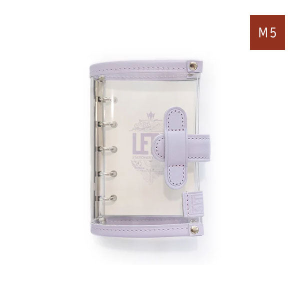 LETSクリアシステム手帳 シフォンパープル [M5サイズ] LETS STATIONERY GOODS 文匠 L26-SM5-CP 【送料無料*】