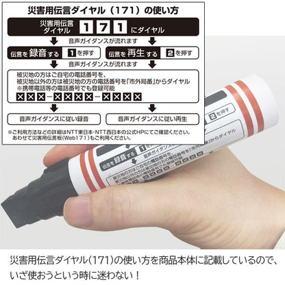 災害時用マーカー 油性 極太/中字 2本パック 黒 寺西化学工業 MSGC-T1-2P