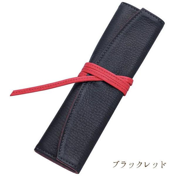 Pensemble ペンサンブル ロールペンケース ロングタイプ １ポケット ブラック/レッド/ブラックレッド ≪化粧箱入≫ パイロット PSR102
