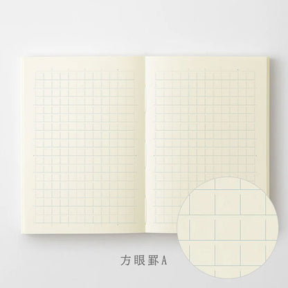 《MD PRODUCT》MDノート A7 [無罫/横罫/方眼罫/ドット方眼] デザインフィル 15372/15373/15374/15375 [M便 1/12]
