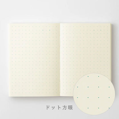 《MD PRODUCT》MDノート A7 [無罫/横罫/方眼罫/ドット方眼] デザインフィル 15372/15373/15374/15375 [M便 1/12]