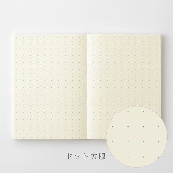 《MD PRODUCT》MDノート 文庫 [無罫/横罫/方眼罫/ドット方眼] デザインフィル 15376/15377/15378/15379 [M便 1/4]