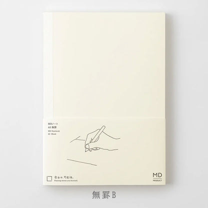 《MD PRODUCT》MDノート A5 [無罫/横罫/方眼罫/ドット方眼] デザインフィル 15384/15385/15386/15387 [M便 1/2]