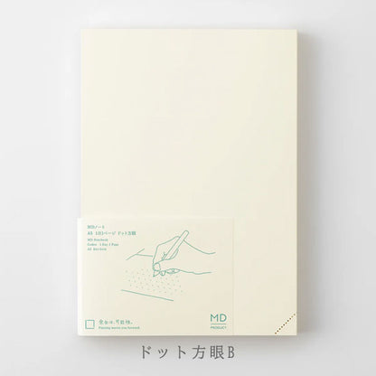 《MD PRODUCT》MDノート A5 1日1ページ [無罫/ドット方眼] デザインフィル 15389/15390 [M便 1/1]