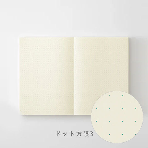 《MD PRODUCT》MDノート A5 1日1ページ [無罫/ドット方眼] デザインフィル 15389/15390 [M便 1/1]