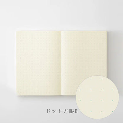 《MD PRODUCT》MDノート A5 1日1ページ [無罫/ドット方眼] デザインフィル 15389/15390 [M便 1/1]