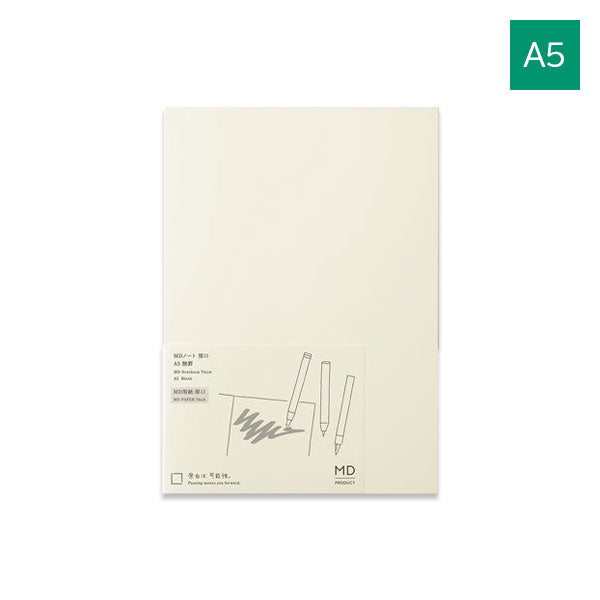 《MD PRODUCT》MDノート [A5] 厚口 無罫A デザインフィル 15394 [M便 1/2]