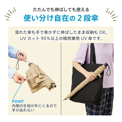 たたんでも伸ばしても使えるUV傘 [全4色] TU-0021