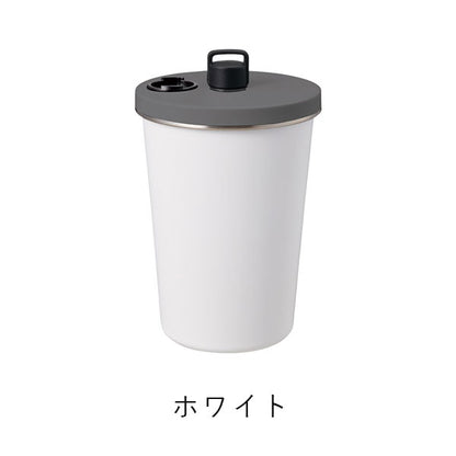 ストロー付ステンレスサーモタンブラー 370ml [全2色] トレードワークス TS-1970-