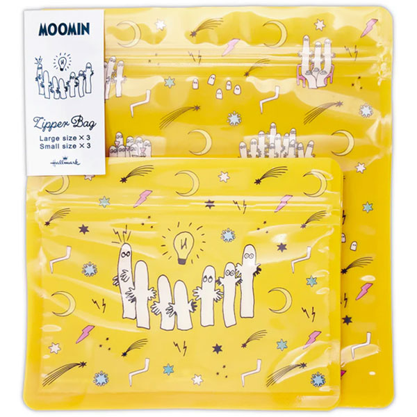 MOOMIN Moomin valley’s dayシリーズ ジッパーバッグ [全4種類] ホールマーク 851-989/996/852-009/016 [M便 1/16]