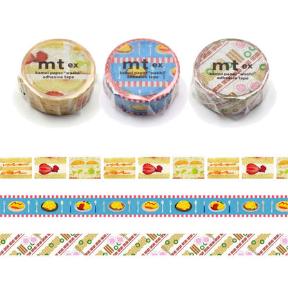 マスキングテープ mt ex [幅15mm×5m] 1巻 [全3柄] カモ井加工紙 MTEX1P263/264/265 [M便 1/24]