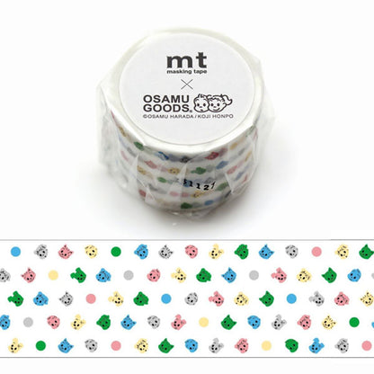 マスキングテープ mt × Artist Series [幅30mm×5m] 1巻 OSAMU GOODS ミックスドット カモ井加工紙 MTOSAM04