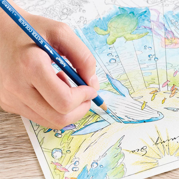 Artline 水彩色鉛筆 LIBERIO《リベリオ》 シヤチハタ KCPL-W60C/H、W100C/H  【送料無料*】